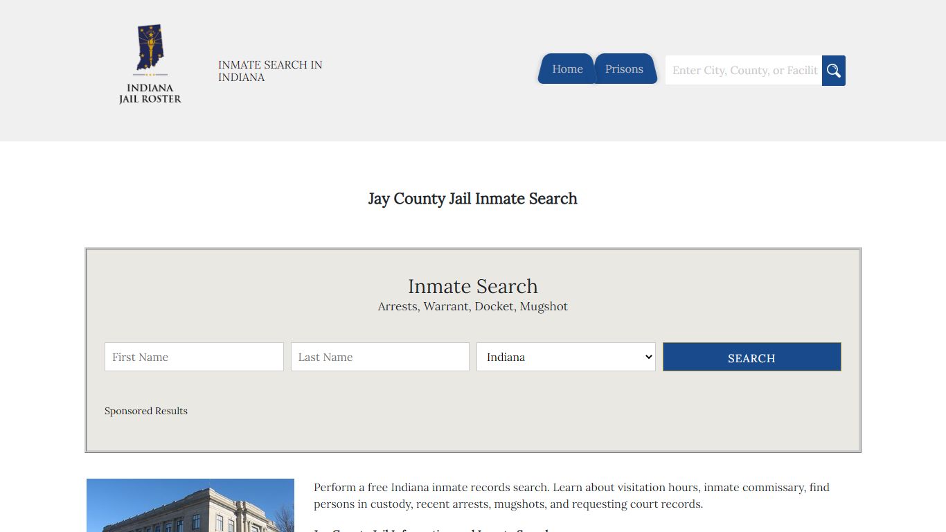 Jay County Jail Inmate Search - Indiana Jail Roster