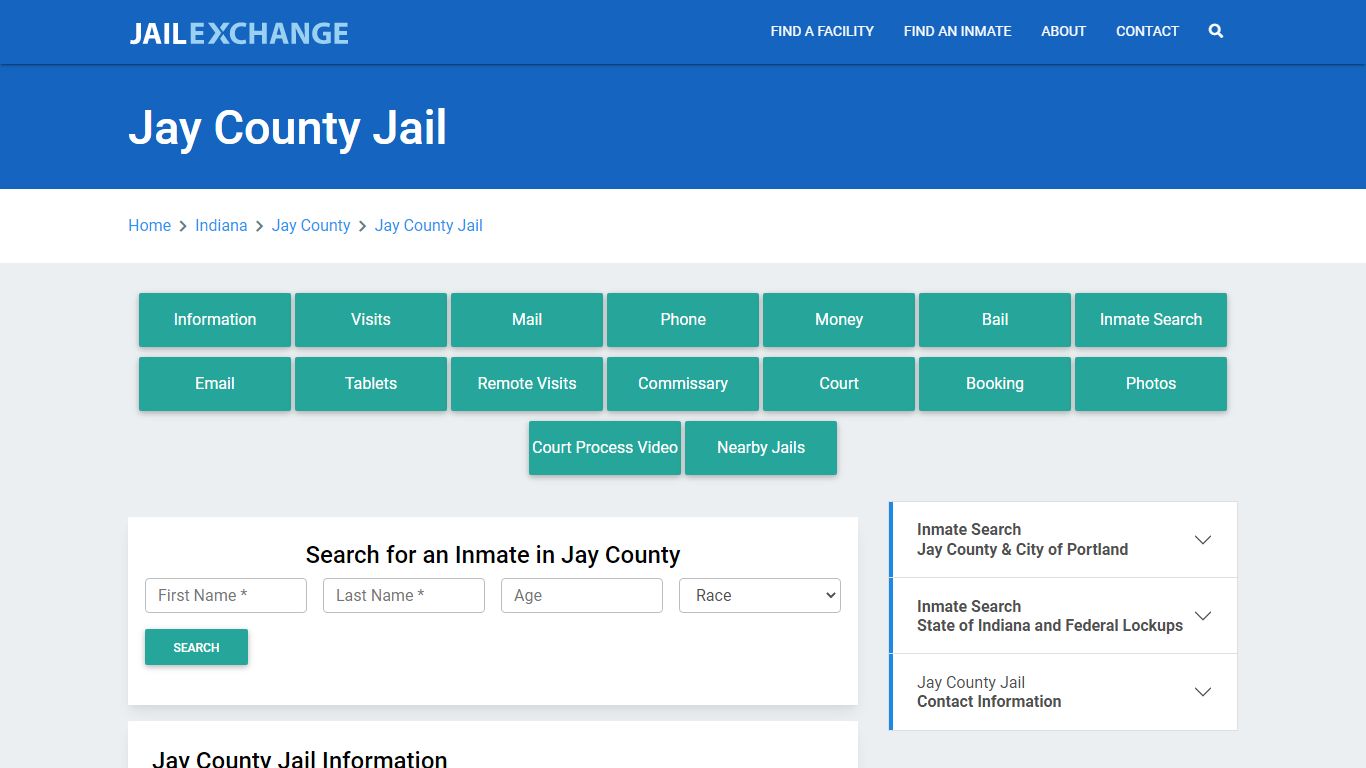 Jay County Jail Roster Lookup, IN, Inmate Search - Jail Exchange