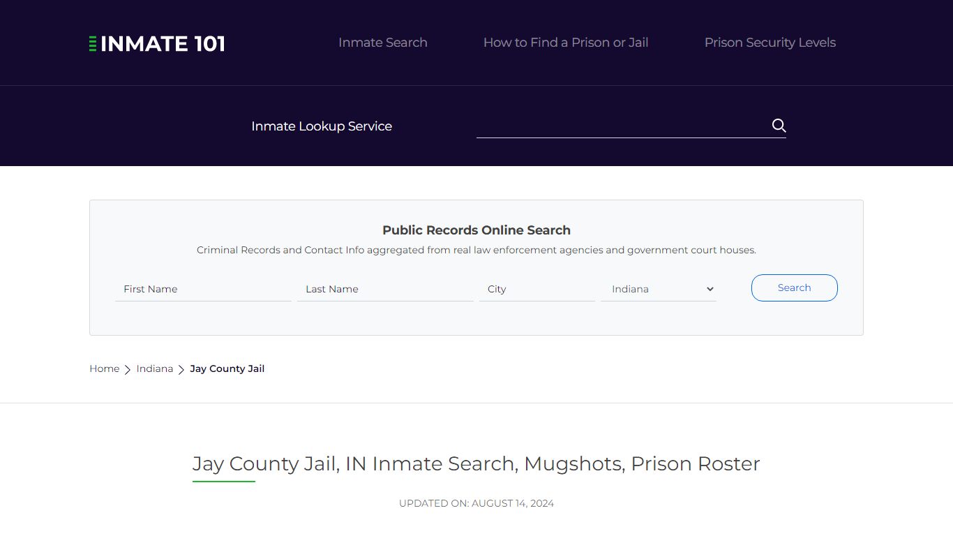 Jay County Jail, IN Inmate Search, Mugshots, Prison Roster